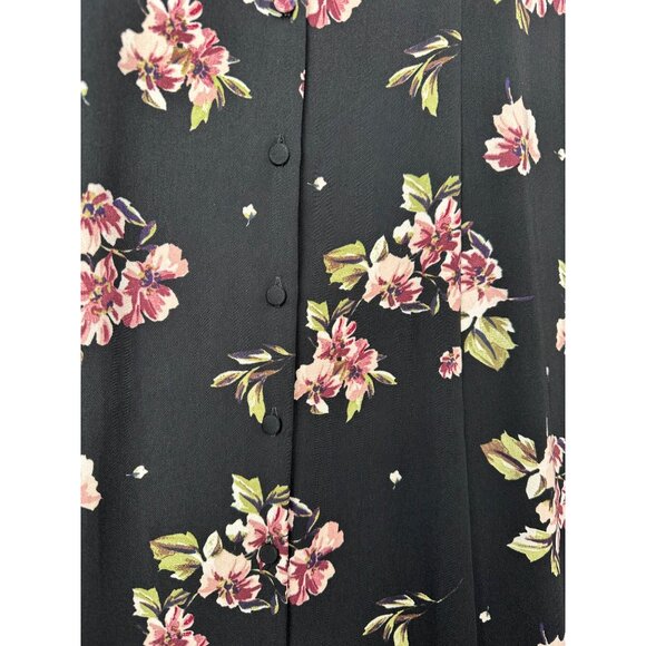 Zara Black Floral Maxi Dress - Picture 13 of 14